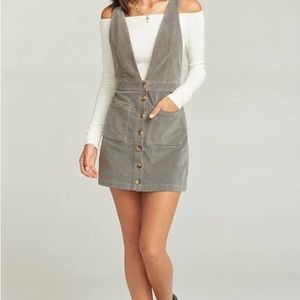 Show Me Your Mimi Connelly Overall Corduroy Dress